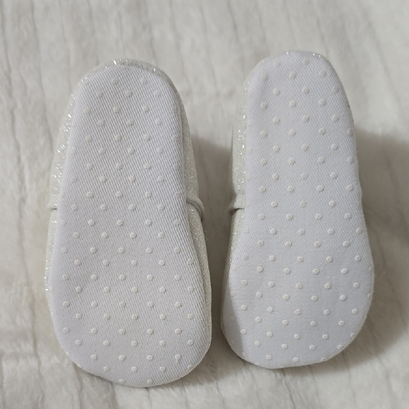 White Infant Socks with Pink Accents - Picture 6 of 6